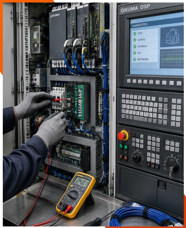 Ремонт систем ЧПУ Okuma OSP в Ивантеевке